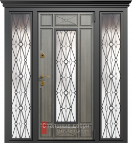 Входные двери МДФ в Куровском «Двери МДФ со стеклом»