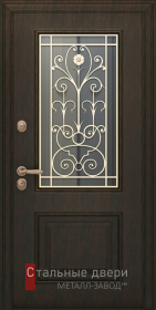 Входные двери МДФ в Куровском «Двери МДФ со стеклом»