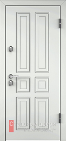 Входные двери МДФ в Куровском «Белые двери МДФ»